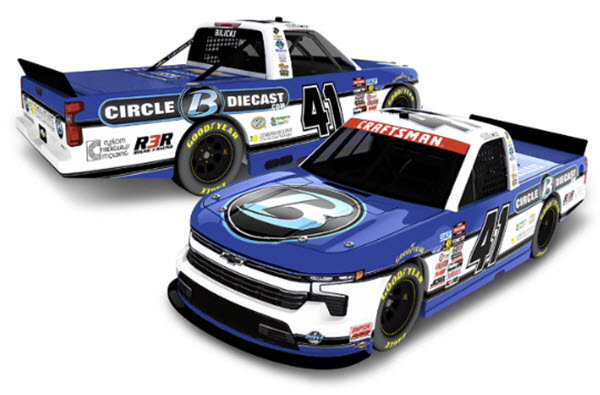 2025 Josh Bilicki NASCAR Diecast 41 Circle B Diecast Truck 1:64 Lionel Action ARC 98