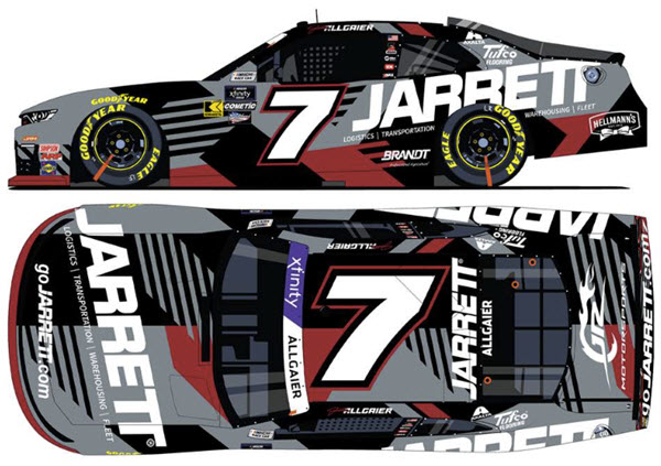 2025 Justin Allgaier NASCAR Diecast 7 Jarrett CWC 1:64 Lionel Action ARC 99