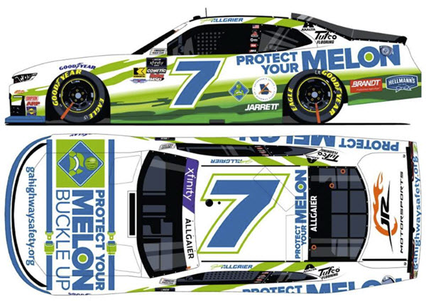 2025 Justin Allgaier NASCAR Diecast 7 Protect Your Melon CWC 1:64 Lionel Action ARC 99