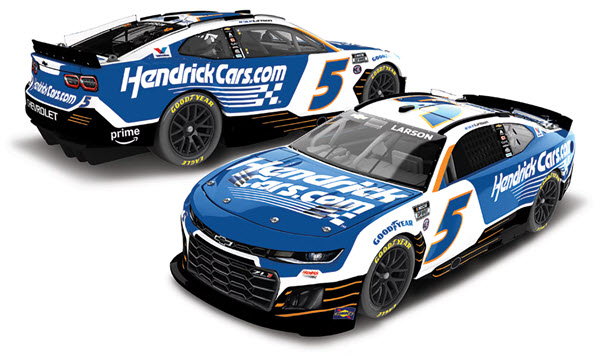2025 Kyle Larson NASCAR Diecast 5 HendrickCars Hendrick Cars H1100 1:24 CWC Lionel Action RCCA Elite Color Chrome 98