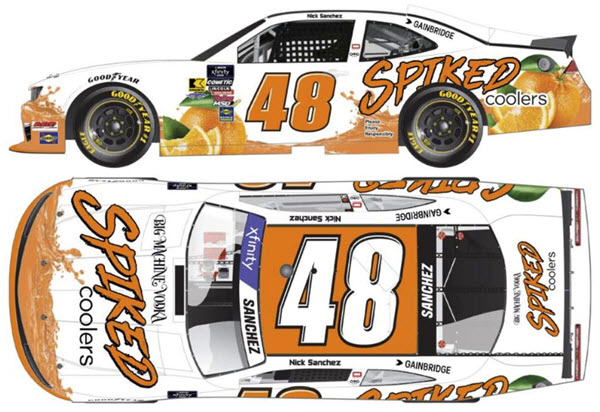 2025 Nick Sanchez NASCAR Diecast 48 Spiked Coolers CWC 1:24 Lionel Action ARC Color Chrome 99