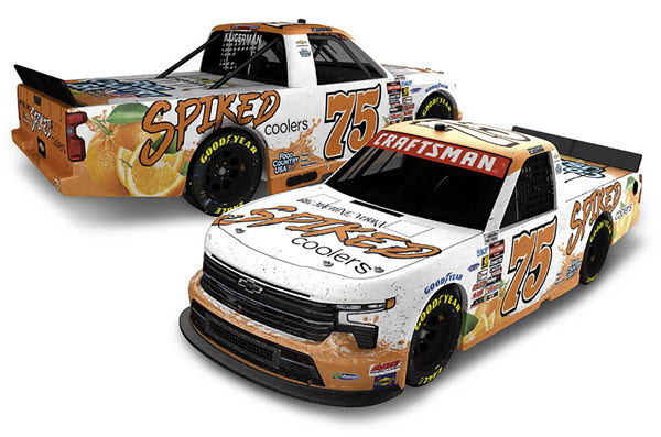 2025 Parker Kligerman NASCAR Diecast 75 Spiked Coolers Daytona Raced Version 1:24 Truck Lionel Action ARC Autographed 99