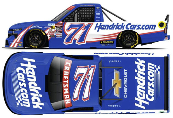 2025 Rajah Caruth NASCAR Diecast 71 Hendrick Cars Truck 1:24 Lionel Action ARC 99