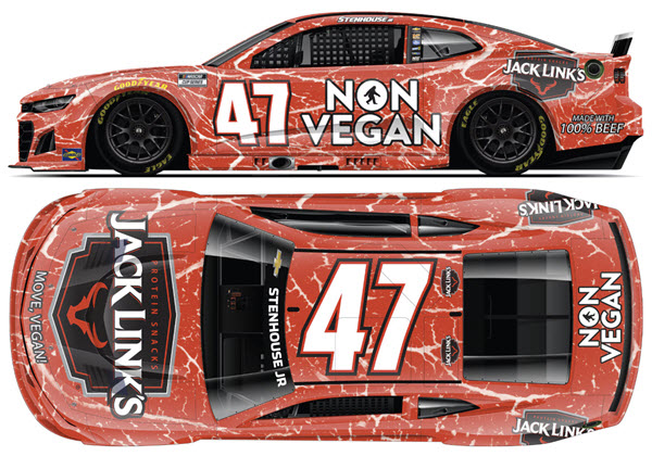 2025 Ricky Stenhouse NASCAR Diecast 47 Jack Links Non Vegan CWC 1:24 Lionel Action RCCA Elite 99