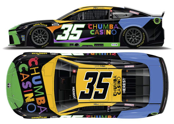 2025 Riley Herbst NASCAR Diecast 35 Chumba Casino 1:64 CWC Lionel Action ARC 99