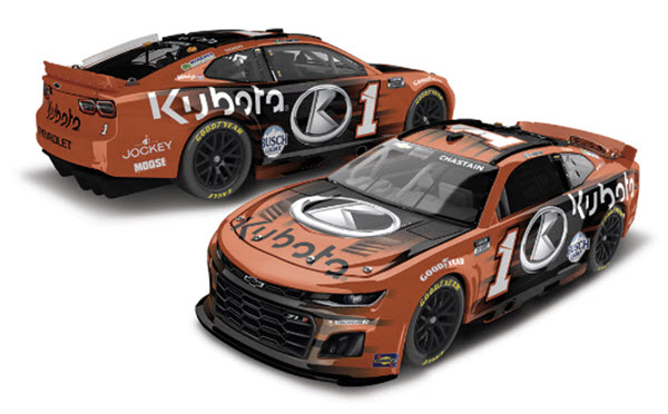 2025 Ross Chastain NASCAR Diecast 1 Kubota 1:24 CWC Lionel Action ARC Autographed 99