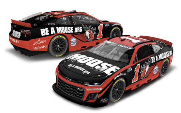 2025 Ross Chastain NASCAR Diecast 1 Moose Fraternity 1:24 CWC Lionel Action RCCA Elite 99