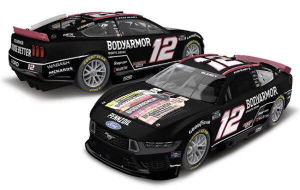 2025 Ryan Blaney NASCAR Diecast 12 BodyArmor Black CWC 1:24 Lionel Action RCCA Elite 99