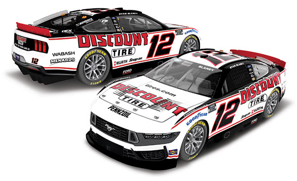 2025 Ryan Blaney NASCAR Diecast 12 Discount Tire CWC 1:24 Lionel Action RCCA Elite 99