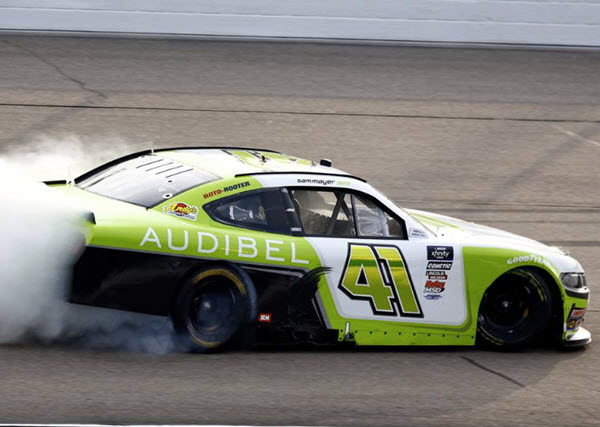 2025 Sam Mayer NASCAR Diecast 41 Audibel Iowa Win Raced Version124 CWC Lionel Action ARC 99