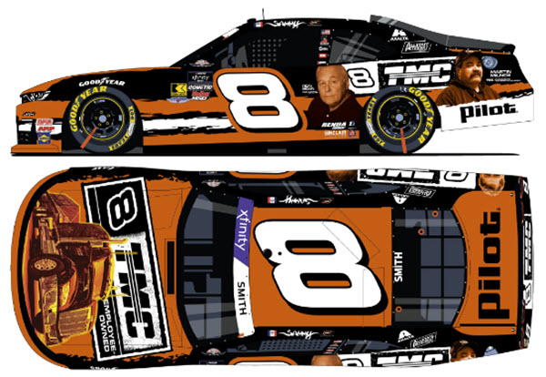 2025 Sammy Smith NASCAR Diiecast 8 TMC Transportation Throwback 1:24 CWC Lionel Action ARC Autographed 99