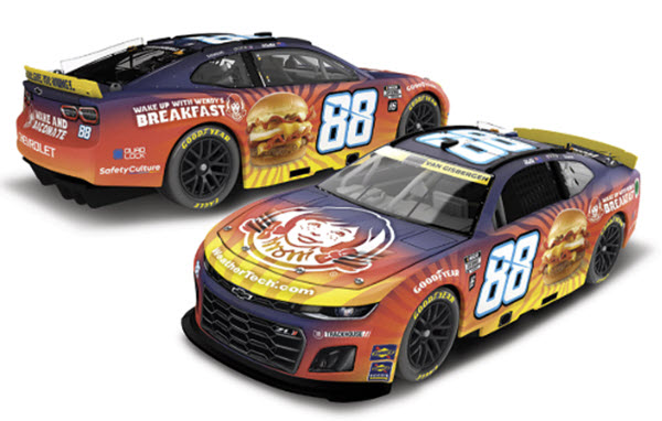 2025 Shane Van Gisbergen NASCAR Diecast 88 Wendys Breakfast Baconator 1:64 CWC Lionel Action ARC 99