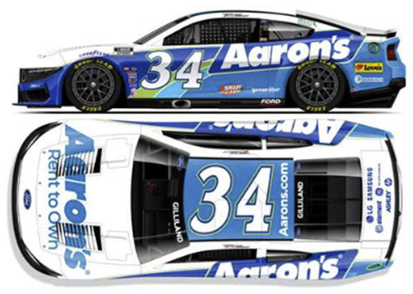 2025 Todd Gilliland NASCAR Diecast 34 Aarons CWC 1:64 Lionel Action ARC 99