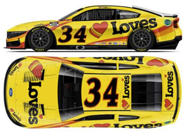 2025 Todd Gilliland NASCAR Diecast 34 Loves CWC 1:24 Lionel Action ARC 99