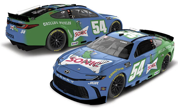 2025 Ty Gibbs NASCAR Diiecast 54 Sonic 1:24 CWC Lionel Action ARC Color Chrome 98