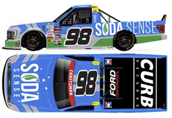 2025 Ty Majeski NASCAR Diecast 98 Soda Sense Truck 1:24 Lionel Action ARC Autographed 99