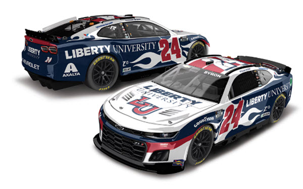 2025 William Byron NASCAR Diecast 24 Liberty University CWC 1:24 Lionel Action ARC Color Chrome 99