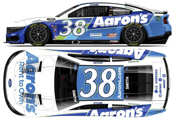 2025 Zane Smith NASCAR Diecast 38 Aarons CWC 1:64 Lionel Action ARC 99