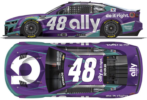 2026 Alex Bowman NASCAR Diecast 48 Ally CWC 1:24 Lionel Action ARC Color Chrome 99