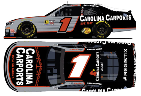 2026 Connor Zilisch NASCAR Diecast 1 Carolina Carports 1:24 CWC Lionel Action ARC 99