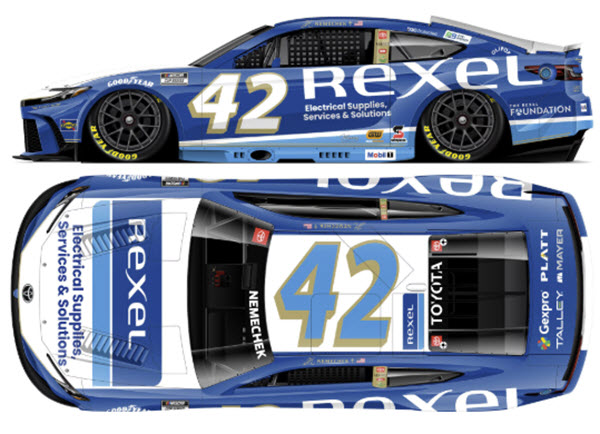 2026 John Hunter Nemechek NASCAR Diecast 42 Rexel 1:24 CWC Lionel Action ARC 99