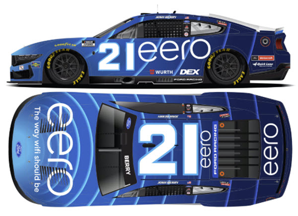 2026 Josh Berry NASCAR Diecast 21 eero124 CWC Lionel Action ARC Autographed 99