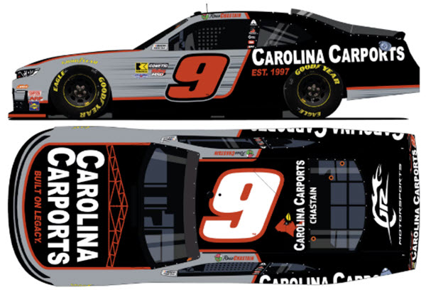 2026 Ross Chastain NASCAR Diecast 9 Carolina Carports 1:24 CWC Lionel Action ARC 99