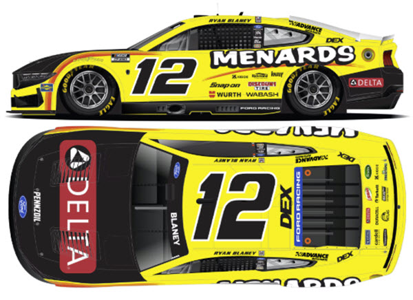 2026 Ryan Blaney NASCAR Diecast 12 Menards Delta CWC 1:64 Lionel Action ARC 99