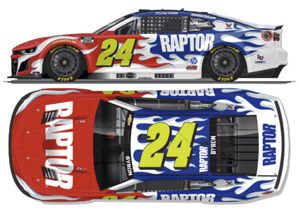 2026 William Byron NASCAR Diecast 24 Raptor CWC 1:64 Lionel Action ARC 99
