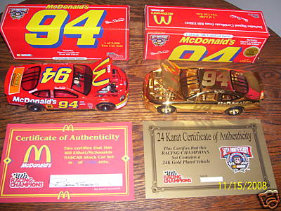 2CWC Set 94 McD 1998 CWC 1:24 RC   Reg and Gold