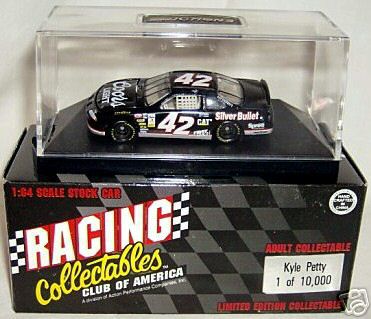 42 Kyle Petty NASCAR Diecast 1996 Coors Light Black Earnhardt Protest CWC 1:64 Action RCCA Club Car 1