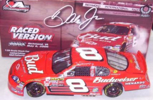 8 Dale Earnhardt Jr Diecast 2006 Bud Budweiser Richmond Win Raced Version CWC 1:24 Action ARC 1